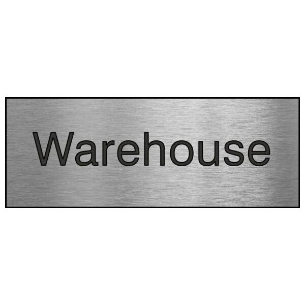 Accuform 8 in W x 3 in H, Engraved Plastic PSG866SL - main